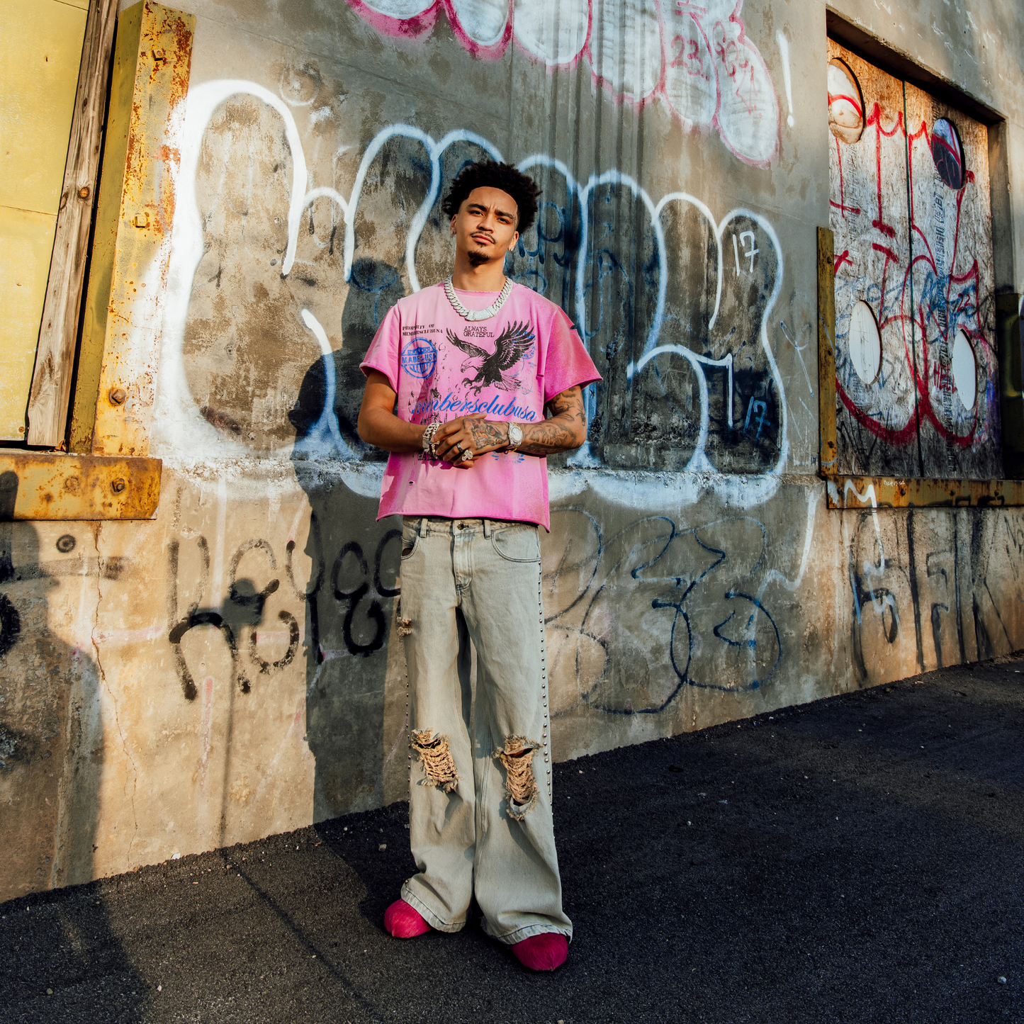 ALWAYS GRATEFUL T-SHIRT ‘PINK’