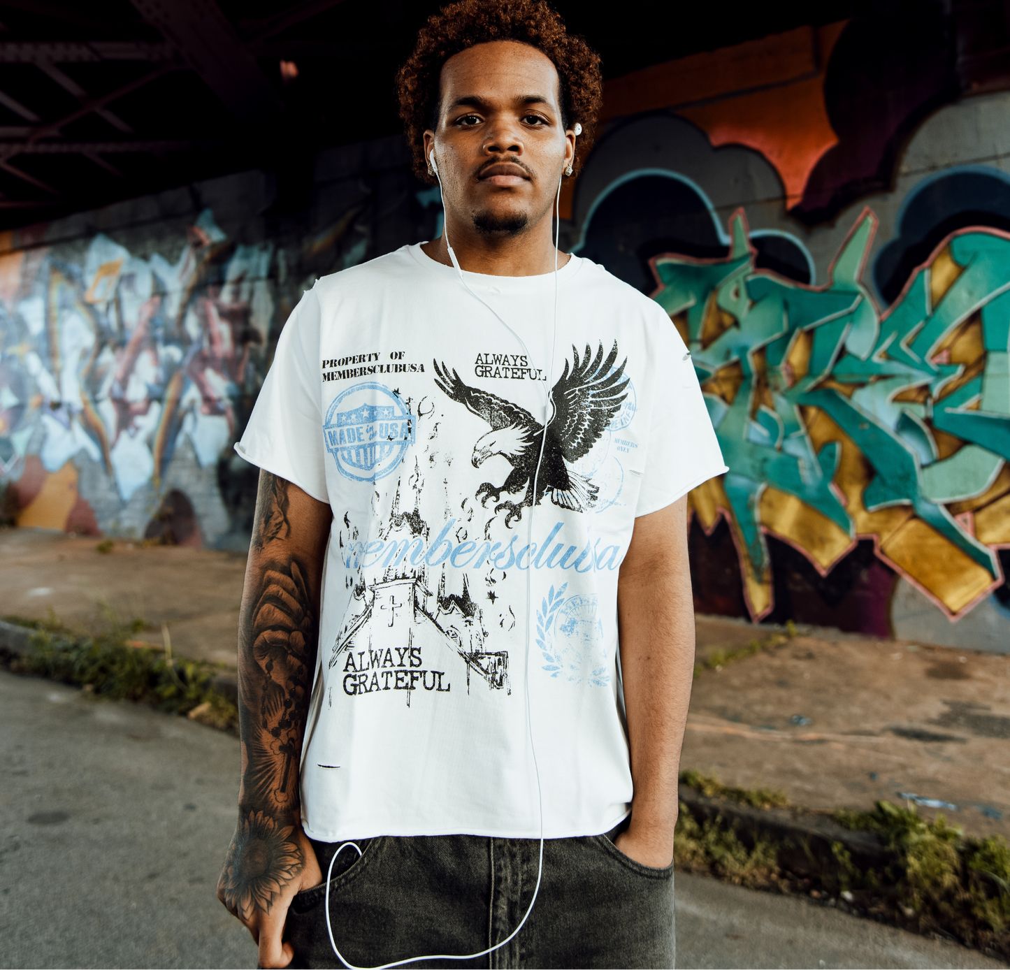 ALWAYS GRATEFUL T-SHIRT ‘WHITE’