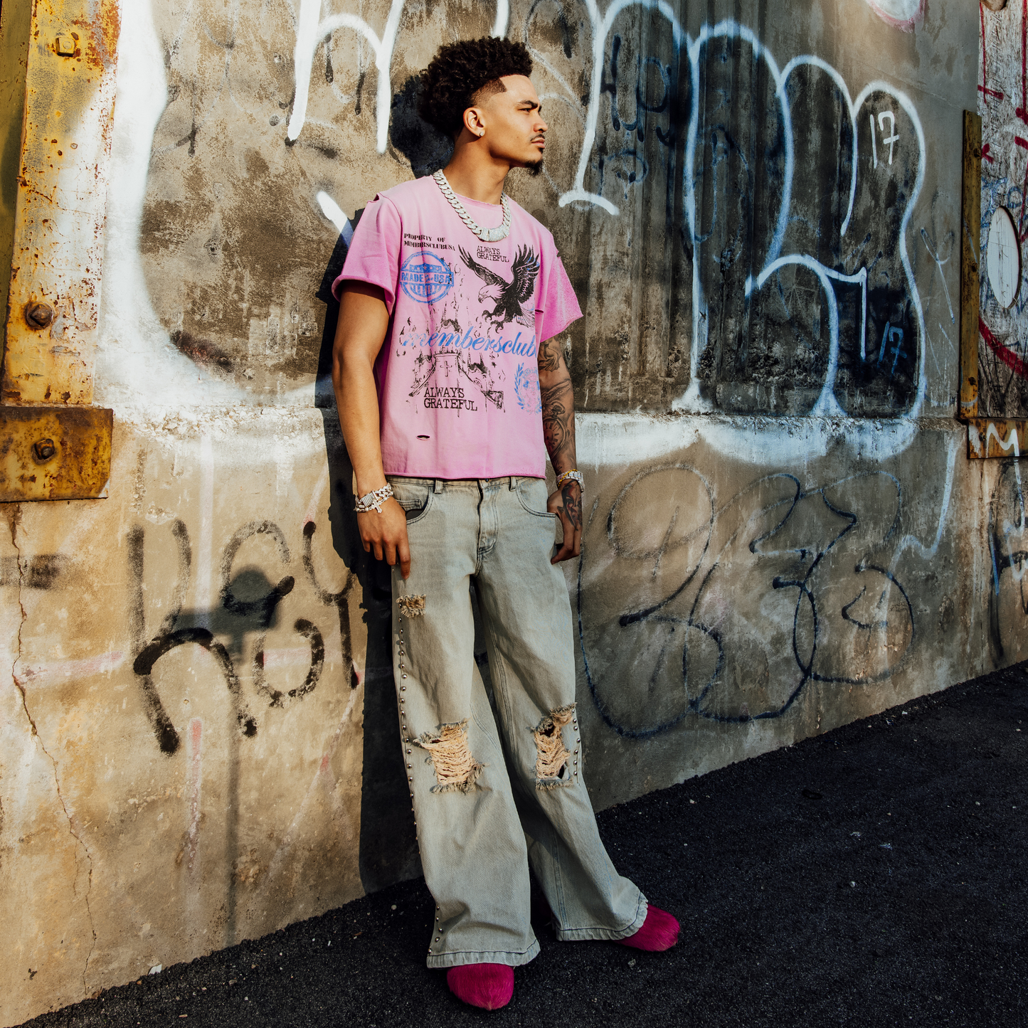 ALWAYS GRATEFUL T-SHIRT ‘PINK’