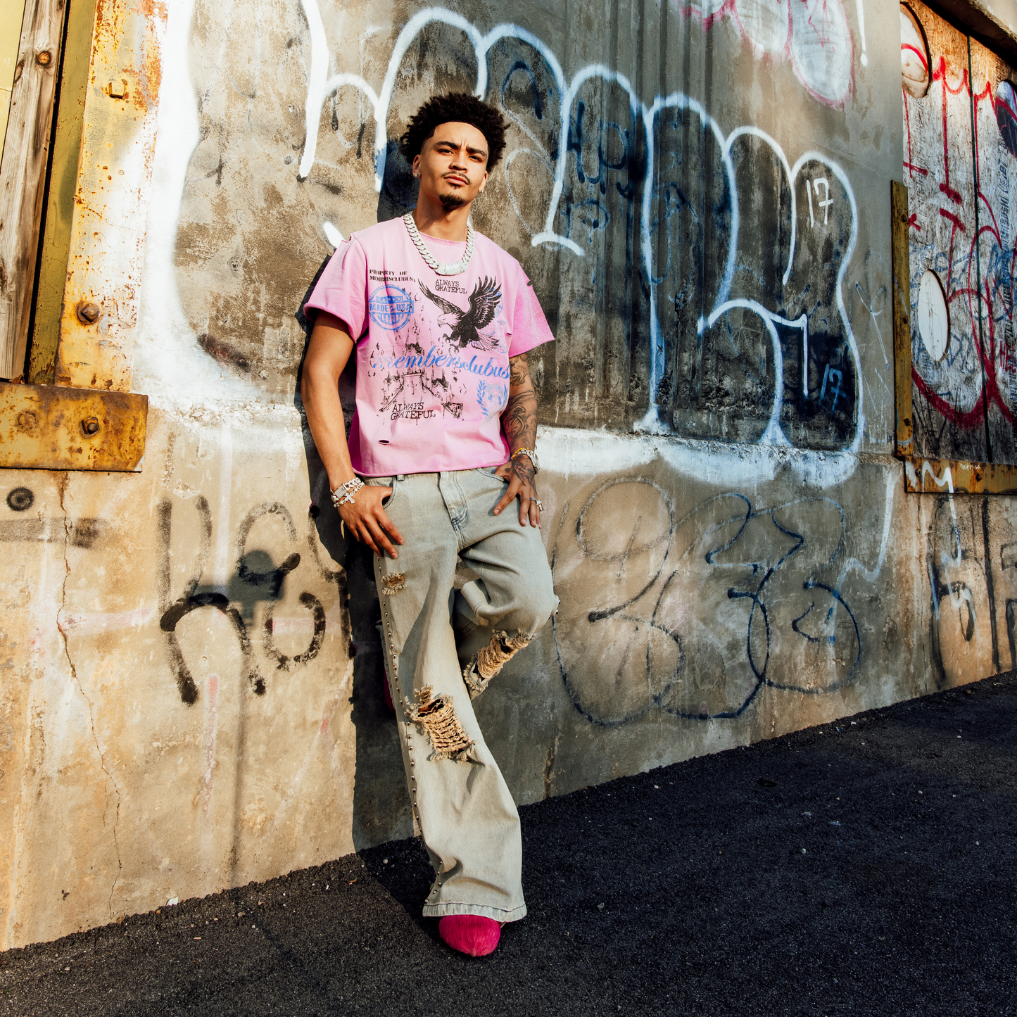 ALWAYS GRATEFUL T-SHIRT ‘PINK’