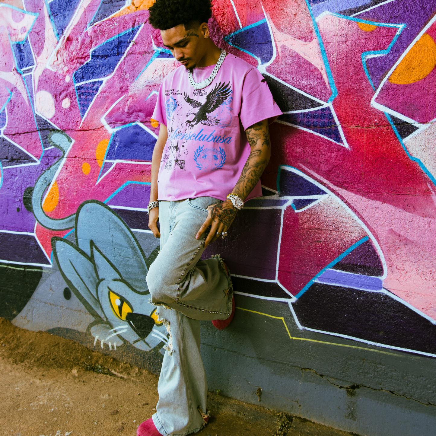 ALWAYS GRATEFUL T-SHIRT ‘PINK’